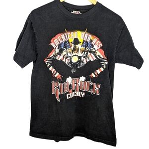 Vintage Y2K Kid Rock Cocky American Badass 2002 tour band T-shirt Mens Large